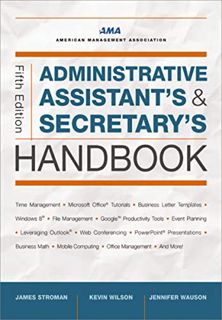 [ACCESS] [KINDLE PDF EBOOK EPUB] Administrative Assistant's and Secretary's Handbook by  James Strom
