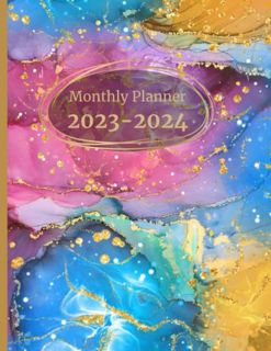 Access KINDLE PDF EBOOK EPUB Monthly Planner 2023-2024: Two Year Calendar Book 8.5x11". With Holiday
