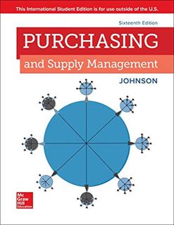 VIEW [EBOOK EPUB KINDLE PDF] Purchasing and Supply Management by  P. Fraser Johnson 📦