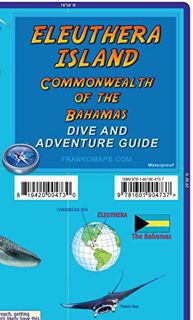 [READ] PDF EBOOK EPUB KINDLE Eleuthera Island Bahamas Dive & Adventure Map Franko Maps by  Franko Ma