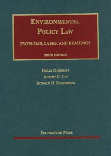[GET] [EBOOK EPUB KINDLE PDF] Environmental Policy Law, 6th (University Casebook Series) by  Holly D