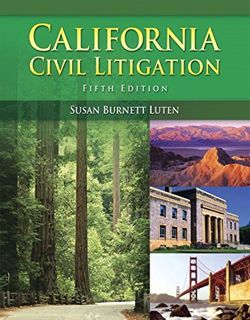 [VIEW] [PDF EBOOK EPUB KINDLE] California Civil Litigation by  Susan Burnett Luten 💞