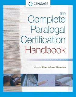 ACCESS [PDF EBOOK EPUB KINDLE] The Complete Paralegal Certification Handbook (MindTap Course List) b