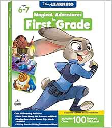 READ PDF EBOOK EPUB KINDLE Disney Learning Magical Adventures in First Grade Workbook, Math, Reading