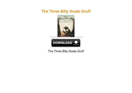 The Three Billy Goats Gruff