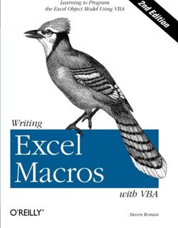 Get KINDLE PDF EBOOK EPUB Writing Excel Macros with VBA, 2nd Edition by  Steven Roman ✅