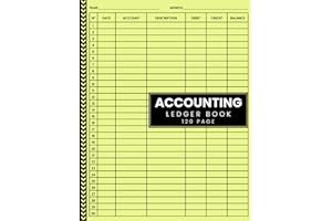 📚 []PDF Free Download Accounting Ledger Book: Simple Accounting Ledger for Bookkeeping	 Small Busin