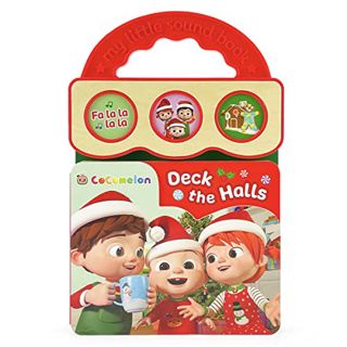 [Get] EPUB KINDLE PDF EBOOK CoComelon Deck the Halls 3-Button Christmas Sound Board Book for Babies