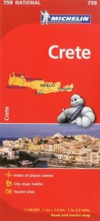 GET PDF EBOOK EPUB KINDLE Michelin Map Crete 759 (Maps/Country (Michelin)) by  Michelin 📗