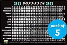 [ACCESS] KINDLE PDF EBOOK EPUB 2020 Moon Calendar Card (5 pack): Lunar Phases, Eclipses, and More! b