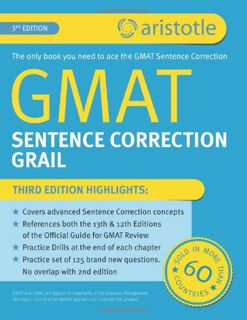 [GET] [EPUB KINDLE PDF EBOOK] GMAT Sentence Correction Grail: 3rd Edition by  Aristotle Prep 💓