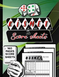 (Download) Kismet Score Sheets: 160 Large Score Pads for Scorekeeping, Kismet Card Game Score P