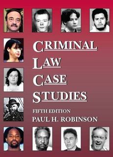 [View] [EPUB KINDLE PDF EBOOK] Criminal Law Case Studies (Coursebook) by  Paul Robinson 🖊️