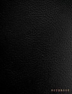 Kindle (online PDF) Notebook: Classic Black Textured Leather Style Softcover Executive Notebook