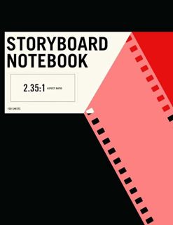 Ebook (download) Storyboard Notebook 2.35x1 Aspect Ratio 150 Pages: Professional Thumbnail Sket