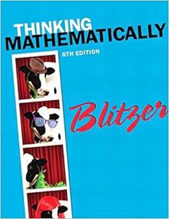 VIEW [EBOOK EPUB KINDLE PDF] Thinking Mathematically by Robert Blitzer ✉️