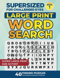 DOWNLOAD PDF SUPERSIZED FOR CHALLENGED EYES: Large Print Word Sea