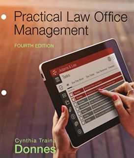 [GET] PDF EBOOK EPUB KINDLE Practical Law Office Management, Loose-Leaf Version by  Cynthia Traina D