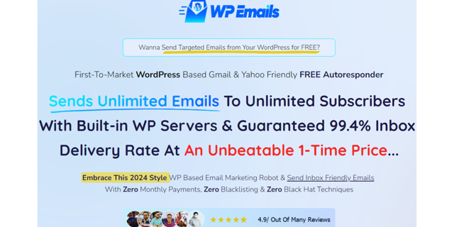 WP Emails Review: First-To-Market WordPress Autoresponder