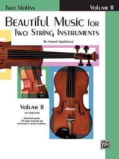 VIEW [EPUB KINDLE PDF EBOOK] Beautiful Music for Two String Instruments, Bk 2: 2 Violins (Two Violin