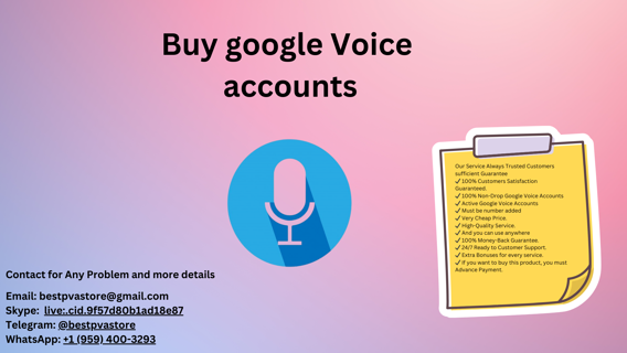 Buy google Voice accounts