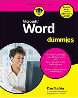 [GET] KINDLE PDF EBOOK EPUB Word For Dummies (For Dummies (Computer/Tech)) by  Dan Gookin 💕