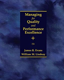 View EBOOK EPUB KINDLE PDF Managing for Quality and Performance Excellence by  James R. Evans &  Wil