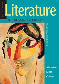 Get KINDLE PDF EBOOK EPUB Literature: The Human Experience by  Richard Abcarian,Marvin Klotz,Samuel