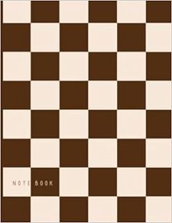 VIEW [KINDLE PDF EBOOK EPUB] Brown Checkered Notebook: Aesthetic Notebook Checkerboard, Blank Lined