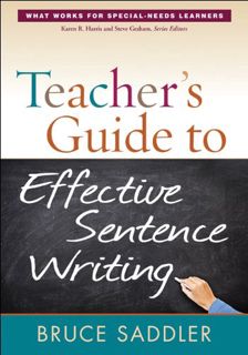 [GET] KINDLE PDF EBOOK EPUB Teacher's Guide to Effective Sentence Writing (What Works for Special-Ne