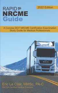 Access [EBOOK EPUB KINDLE PDF] Rapid NRCME Guide: 2022-2023 Edition by  Eric G Le Clair PA-C,Dr. Ire