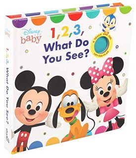 [View] [KINDLE PDF EBOOK EPUB] Disney Baby: 1, 2, 3 What Do You See? (Cloth Flaps) by  Maggie Fische