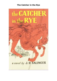 Download [PDF] The Catcher in the Rye