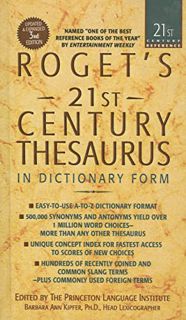 [ACCESS] PDF EBOOK EPUB KINDLE Roget's 21st Century Thesaurus (21st Century Reference (Pb)) by  Barb