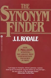 VIEW [EBOOK EPUB KINDLE PDF] The Synonym Finder by  J.I. Rodale 💕