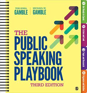 Get EBOOK EPUB KINDLE PDF The Public Speaking Playbook by  Teri Kwal Gamble &  Michael W. Gamble 💖