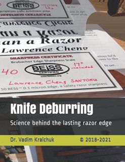[View] PDF EBOOK EPUB KINDLE Knife Deburring: Science behind the lasting razor edge by  Dr. Vadim Kr
