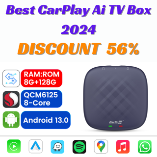 CarlinKit CarPlay Ai TV Box Android 13 QCM6125 Wireless CarPlay Android Auto 4G LTE Smart Car Play