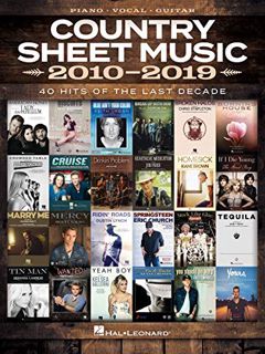 Get KINDLE PDF EBOOK EPUB Country Sheet Music 2010-2019: Piano/Vocal/Guitar Songbook by  Hal Leonard