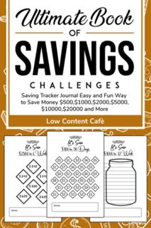View [EPUB KINDLE PDF EBOOK] Ultimate Book of Savings Challenges: 122 Pages, Saving Tracker Journal,