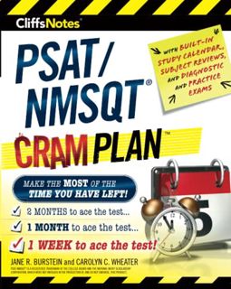 Read [PDF EBOOK EPUB KINDLE] CliffsNotes PSAT/NMSQT Cram Plan (CliffsNotes Cram Plan) by  Jane R. Bu