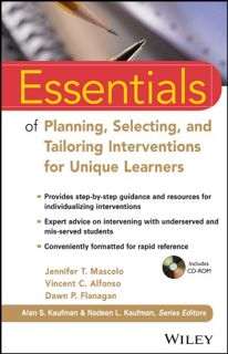 [VIEW] [EPUB KINDLE PDF EBOOK] Essentials of Planning, Selecting, and Tailoring Interventions for Un