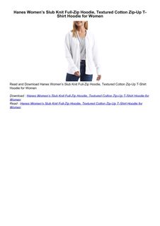 ❤[READ]❤ Hanes Women’s Slub Knit Full-Zip Hoodie, Textured Cotton Zip-Up T-Shirt Hoodie