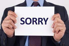 Apology and Acknowledgment