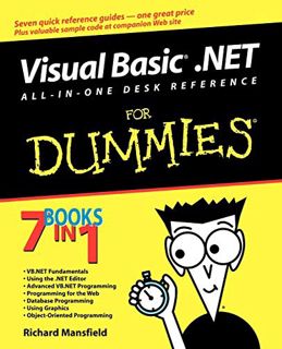 Get PDF EBOOK EPUB KINDLE Visual Basic .NET All-in-One Desk Ref for Dummies by  Richard Mansfield 🗸