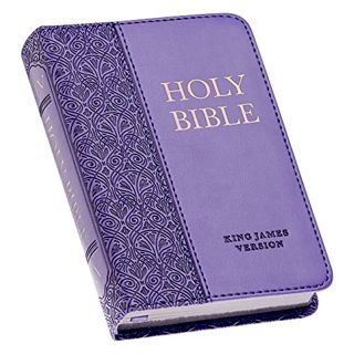 ACCESS KINDLE PDF EBOOK EPUB KJV Holy Bible, Mini Pocket Size, Faux Leather w/Ribbon Marker, Red Let