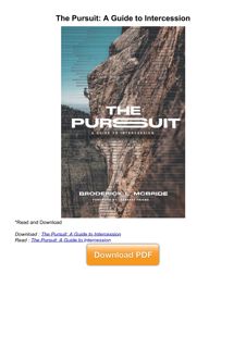 ❤[PDF]⚡  The Pursuit: A Guide to Intercession