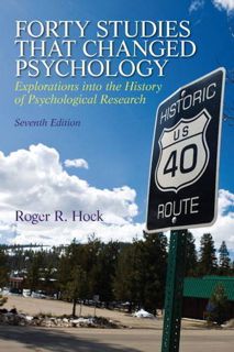 View KINDLE PDF EBOOK EPUB Forty Studies that Changed Psychology (7th Edition) by  Roger R. Hock Ph.