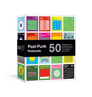 GET [PDF EBOOK EPUB KINDLE] Post-Punk Postcards: 50 Designs Inspired by Influential Albums, from New
