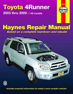 GET EPUB KINDLE PDF EBOOK Toyota 4Runner 2003 thru 2009 Haynes Repair Manual by  John Haynes 💚